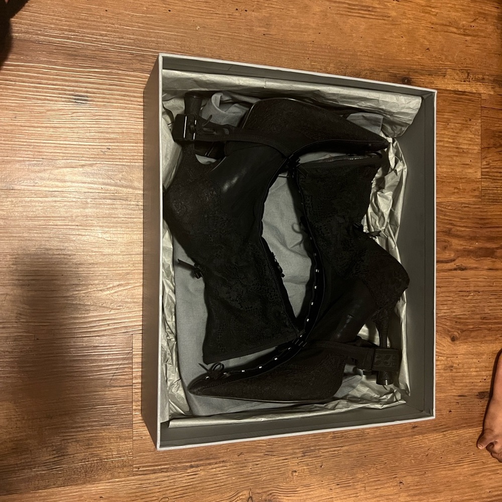 Balenciaga Black Heeled Boots